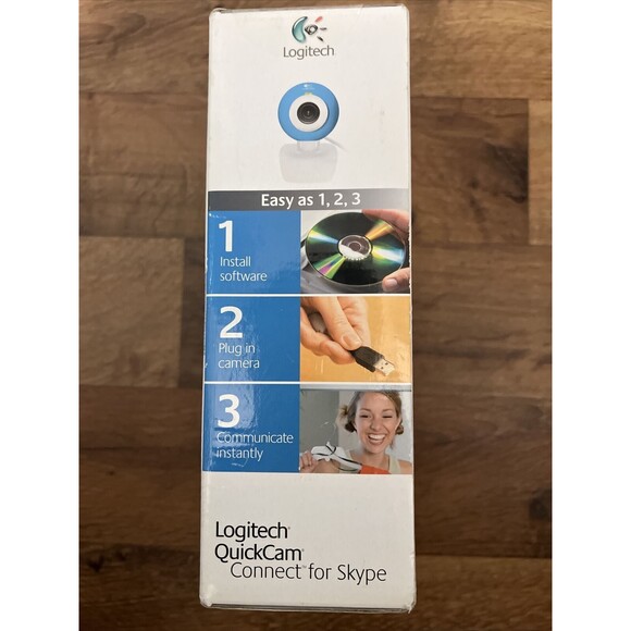 Webcam - Logitech Quickcam Connect For Video Calling Camera - Blue White - Picture 3 of 12